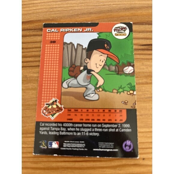 Backyard Baseball Card 2001 Cal Ripken Jr 3B Baltimore Orioles Pacific 2000 - Picture 2 of 10